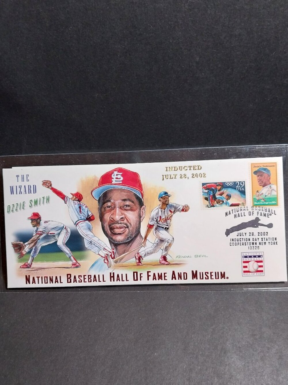 OZZIE SMITH Cardinals July 28 2002 Hall of Fame Induction Cachet Envelope